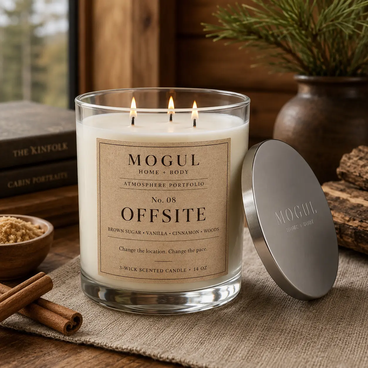 Offsite — 3-Wick Scented Candle by MOGUL HOME + BODY