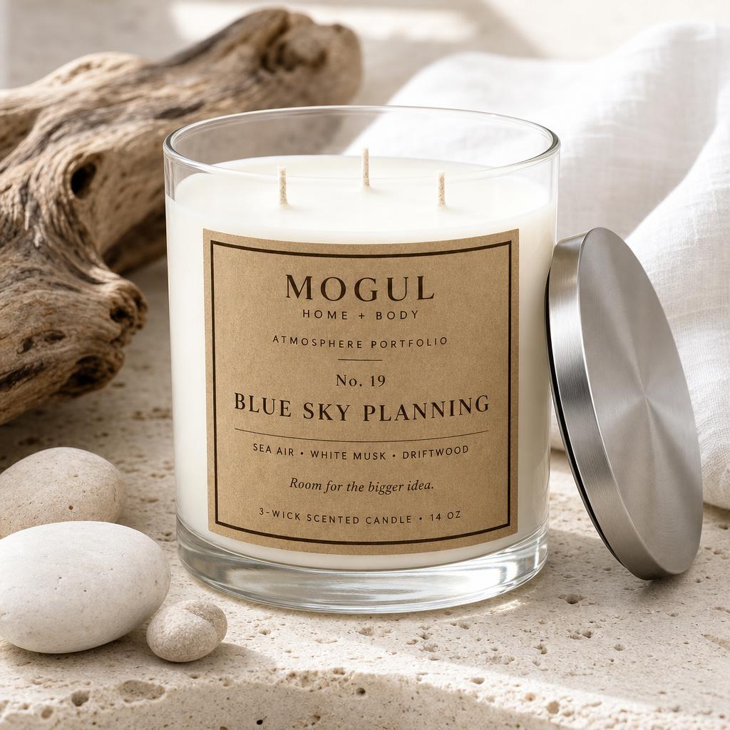 Blue Sky Planning — 3-Wick Scented Candle by MOGUL HOME + BODY