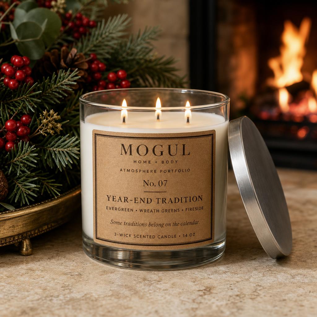 Year-End Tradition — 3-Wick Scented Candle by MOGUL HOME + BODY