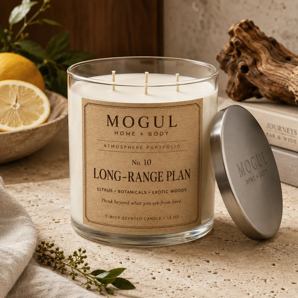 Long-Range Plan — 3-Wick Scented Candle by MOGUL HOME + BODY