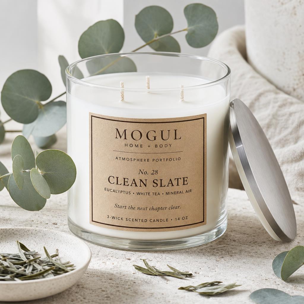 Clean Slate — 3-Wick Scented Candle by MOGUL HOME + BODY
