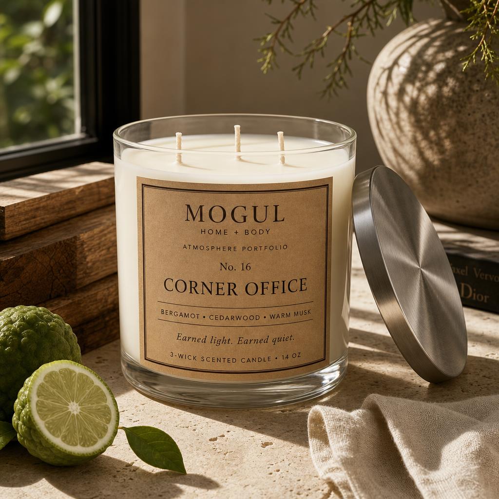 Corner Office — 3-Wick Scented Candle by MOGUL HOME + BODY
