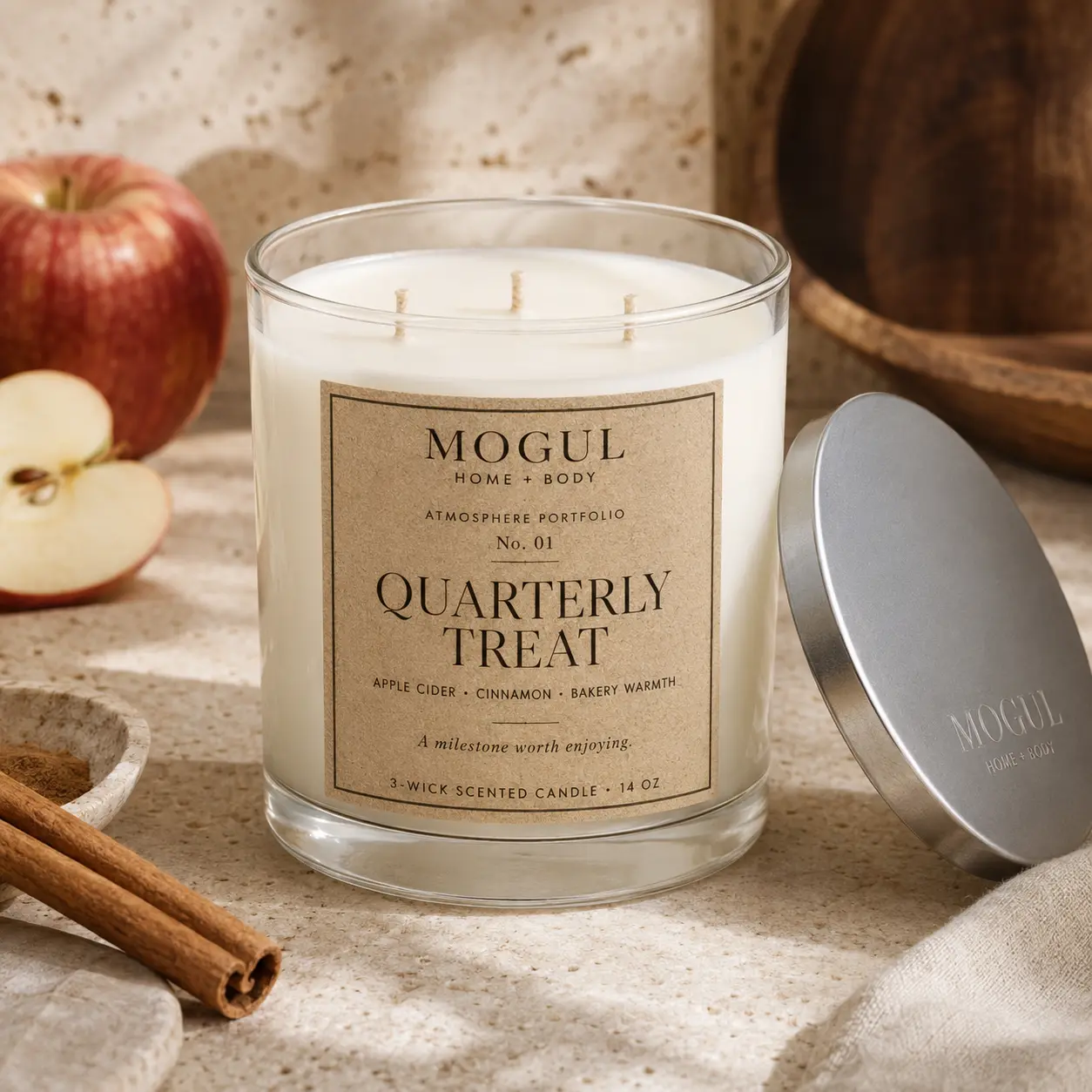 Quarterly Treat — 3-Wick Scented Candle by MOGUL HOME + BODY