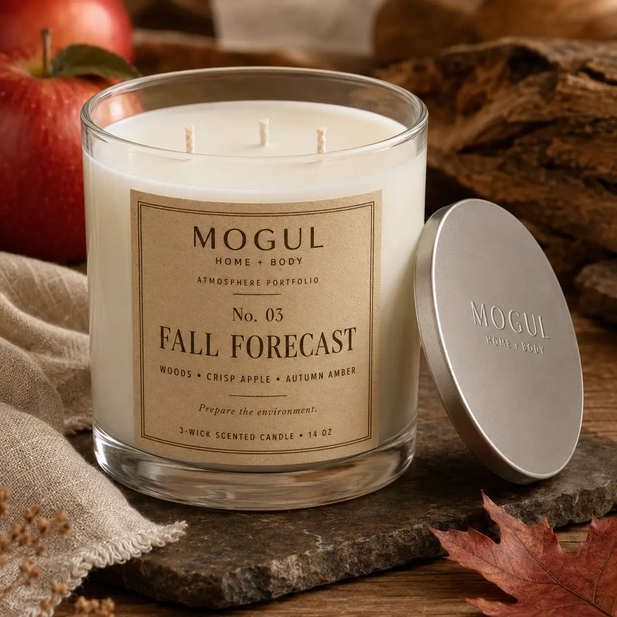 Fall Forecast — 3-Wick Scented Candle by MOGUL HOME + BODY