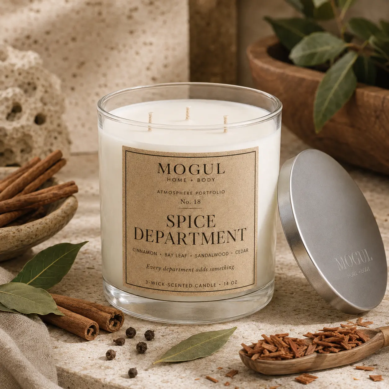 Spice Department — 3-Wick Scented Candle by MOGUL HOME + BODY